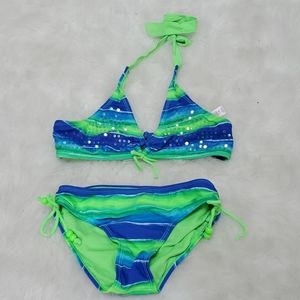 JUSTICE girls bikini mermaid sequin size 14